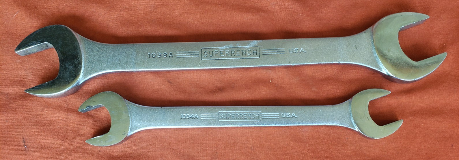 2 LARGE WILLIAMS «SUPERRENCH»S 1-1/2 x 1-5/16 +1-1/16 x15/16 COMBINATION WRENCHS
