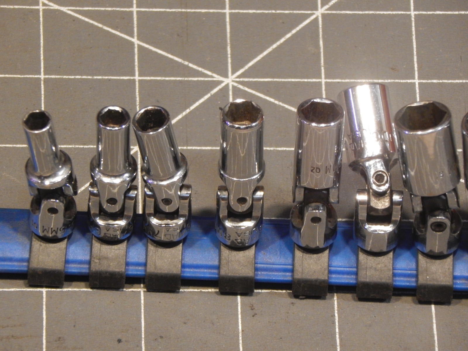 READ Mac 10Pc Metric 1/4″ Drive Swivel Universal Socket Set 5.5MM 14MM 6Pt