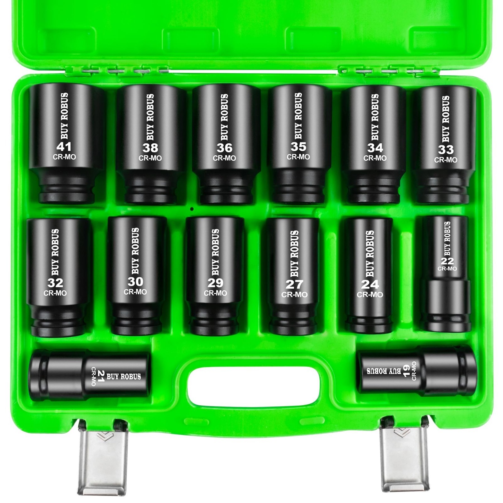 14-Piece 3/4″ Drive Impact Socket Set, Heavy Duty Deep Jumbo 6-Point Metric 17MM