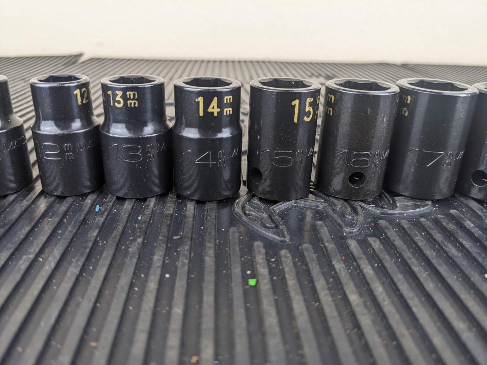 #aw458 MATCO Tools 1/2″ Drive METRIC 6 POINT IMPACT SOCKET SET