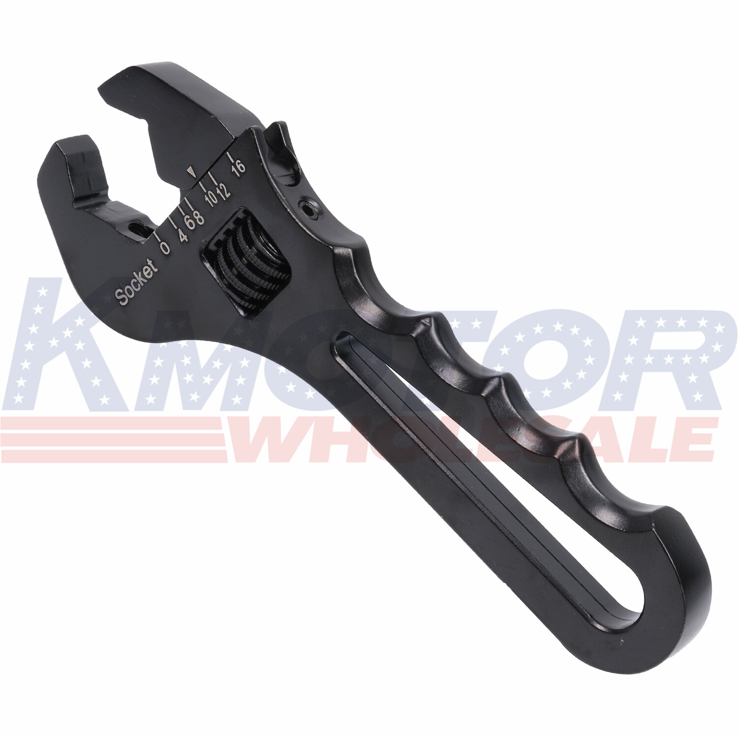 Adjustable Wrench Aluminum Tool Spanner Black 3AN-16AN For Hose End Fitting