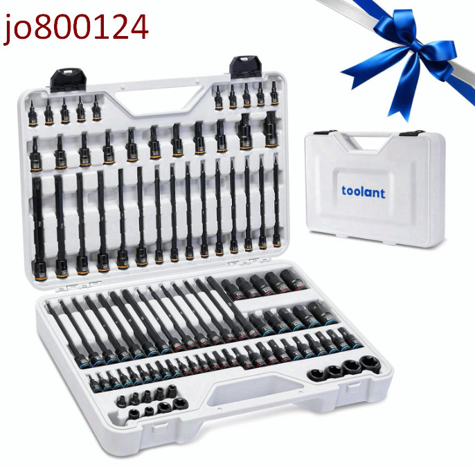 98PCS Master Allen & Torx Bit Socket Set, 1/4″, 3/8″, 1/2″ Drive, S2 Steel