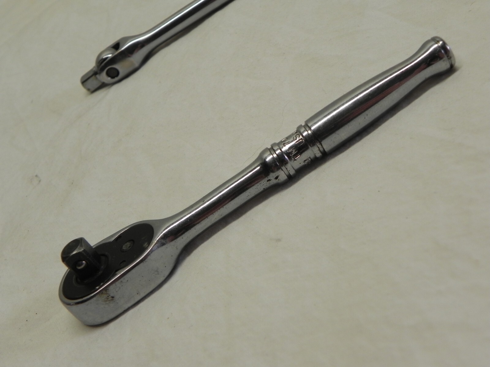 Snap-On TM70B & TM10F 1/4» Drive Ratchet & Breaker Bar Set