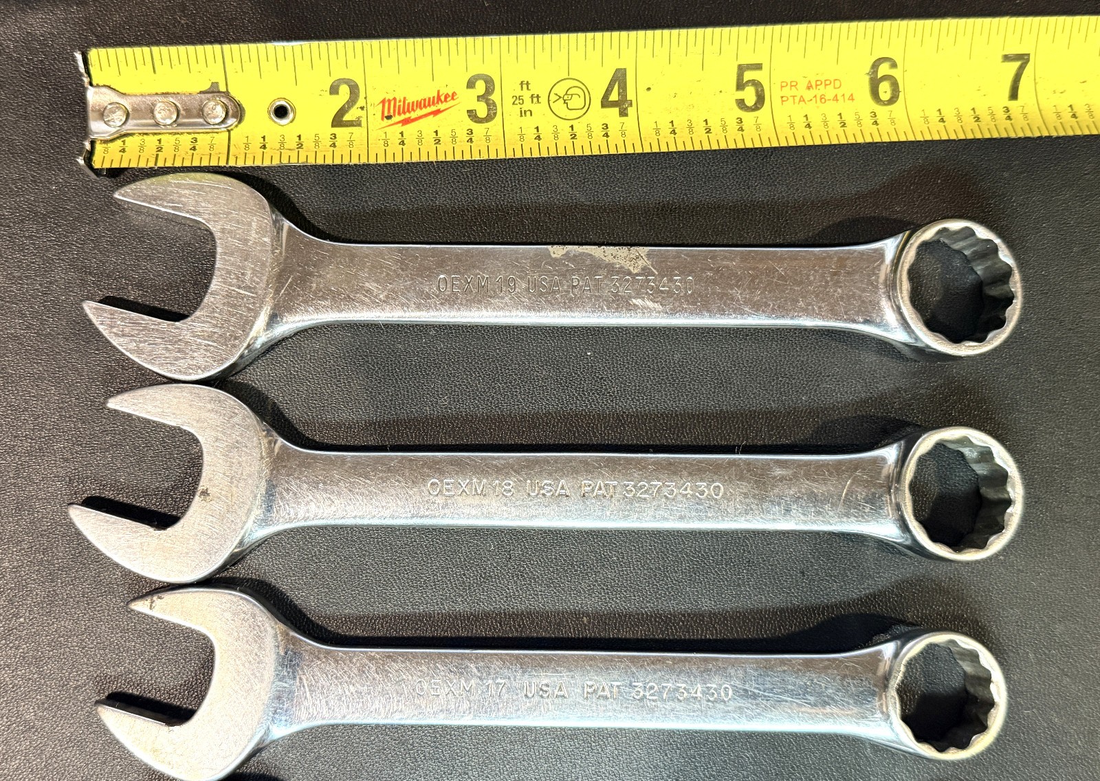SNAP ON OEXM- 10-Pc 12-Pt Flank Drive® Combination Short Wrench Set 10mm-19mm