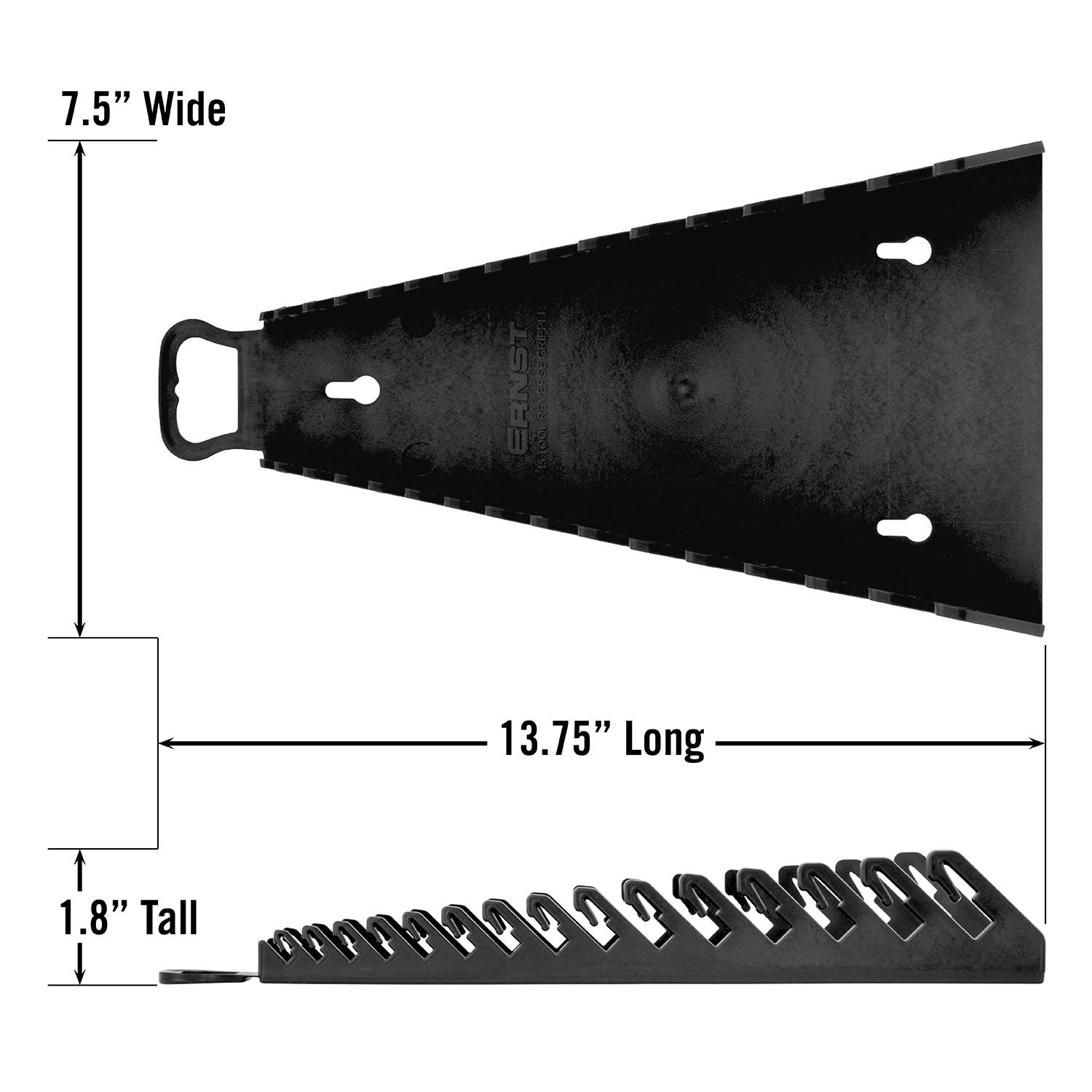 Ernst Manufacturing 5189 15-Wrench Reverse Gripper Portable 15 Tool, Black