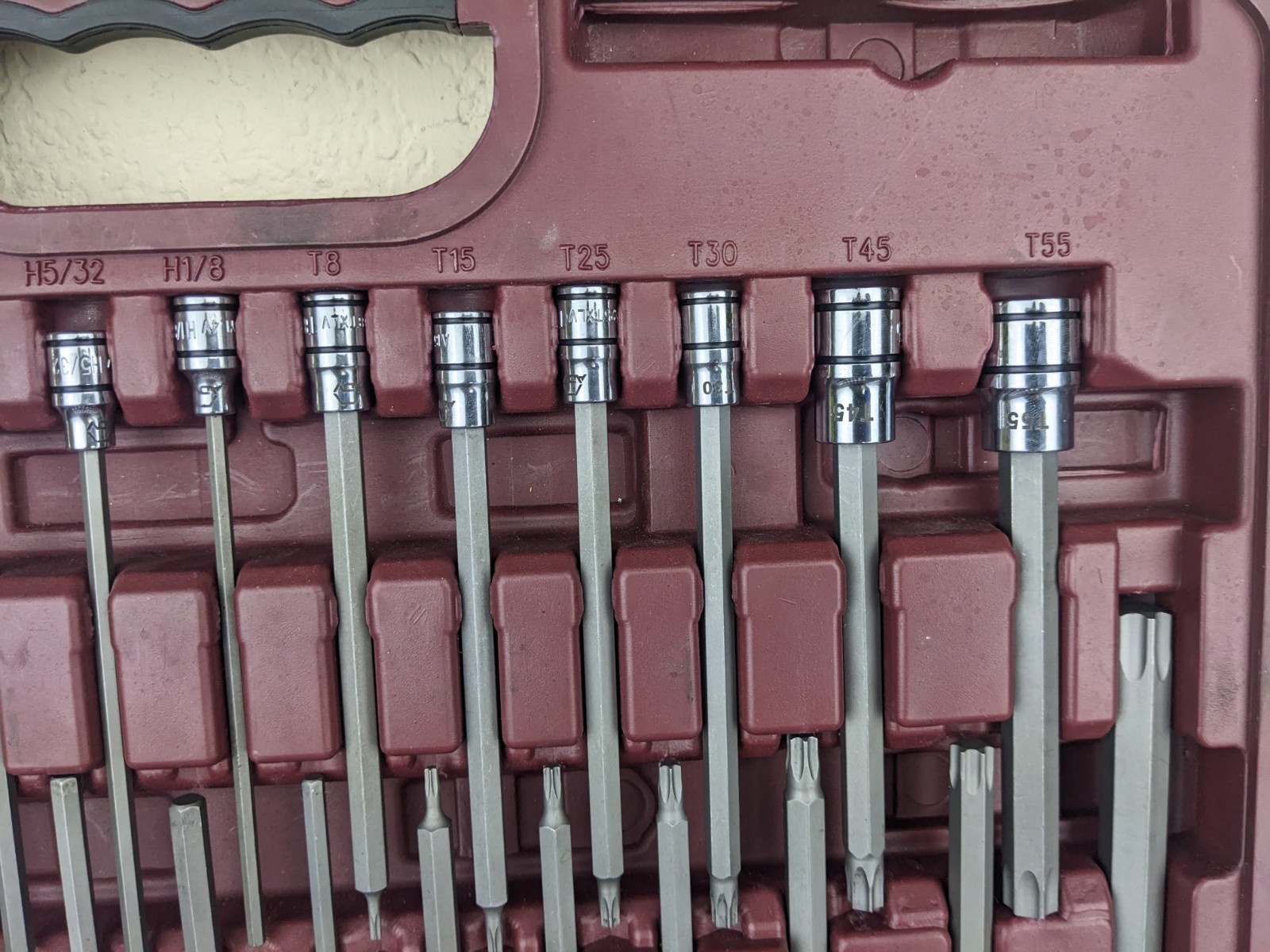 #bo052 Matco Tools 75 Piece Master ADV Hex/Torx Bit Socket Set Model SBS75VA