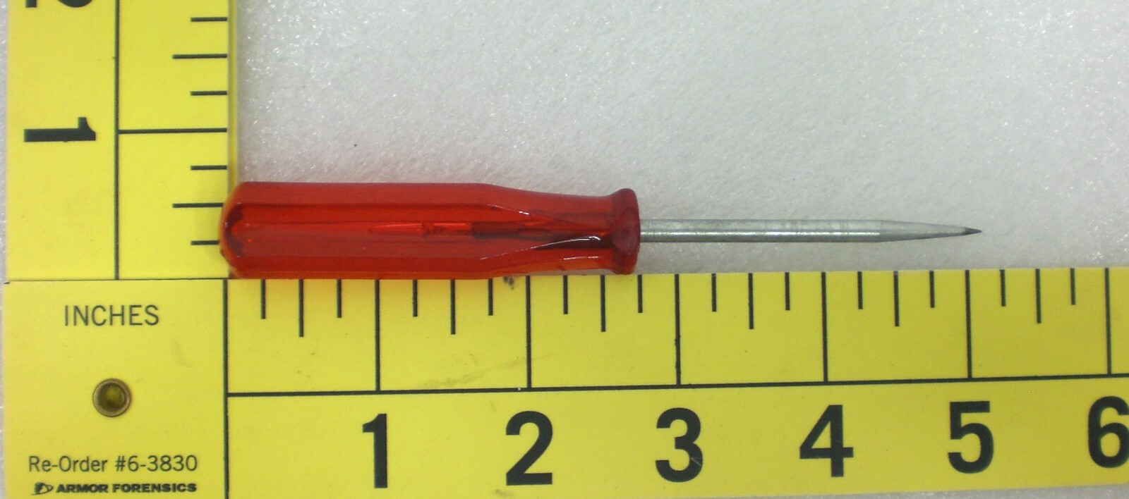 Classic RED Mini Hard Handle Straight Scratch Awl Pick 5″ Long