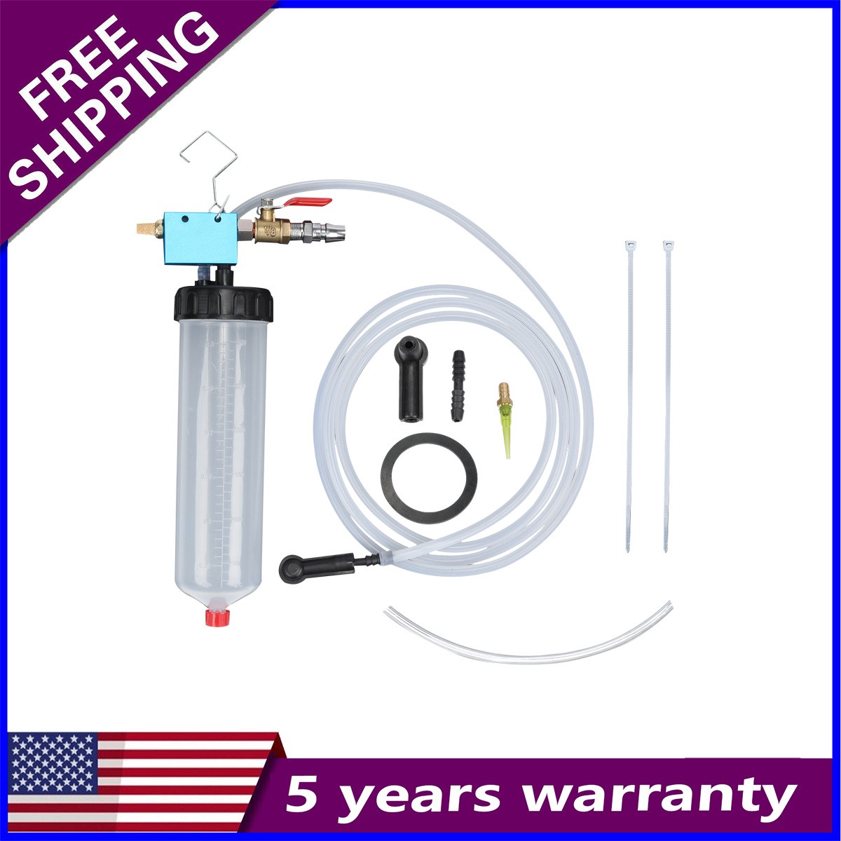 One Person Brake Bleeder Kit Vacuum Pump for Oil Change Car Motorcycle Truck