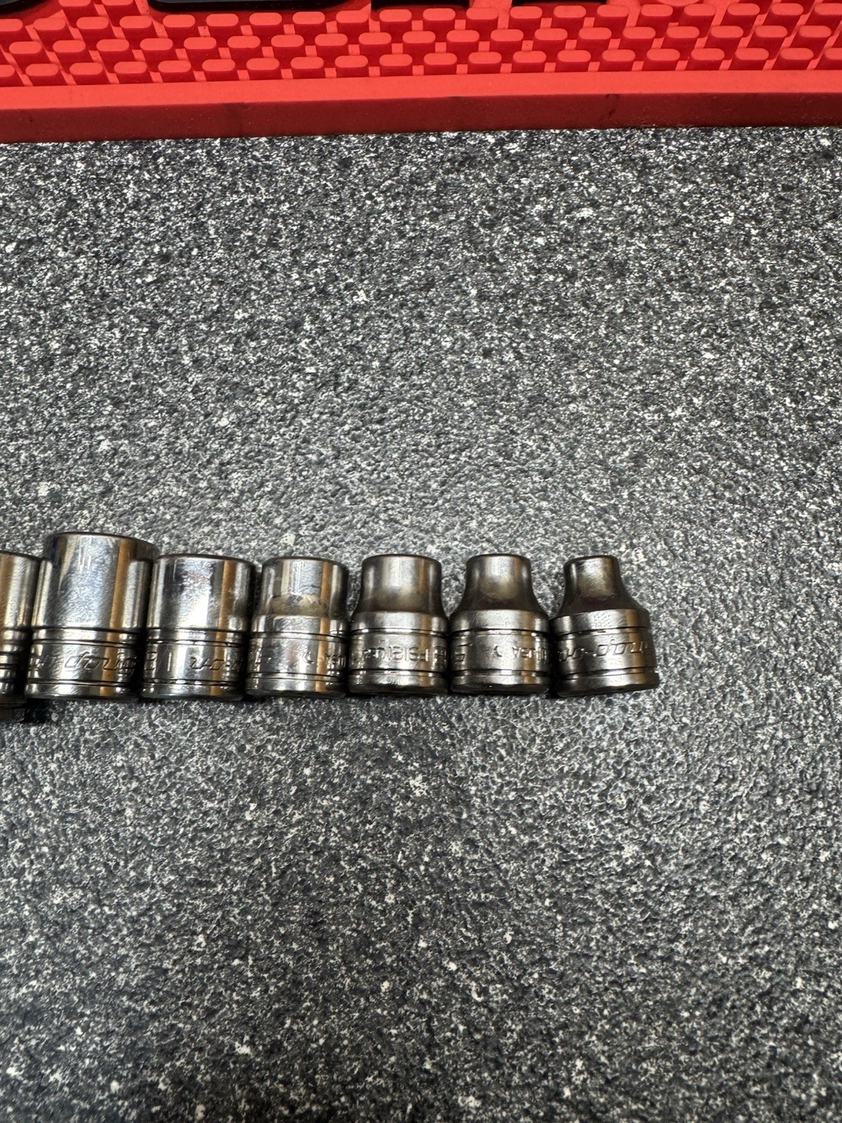 Snap-on Tools 13pc 3/8″ Drive SAE 6pt Shallow Chrome Standard Short Socket Set