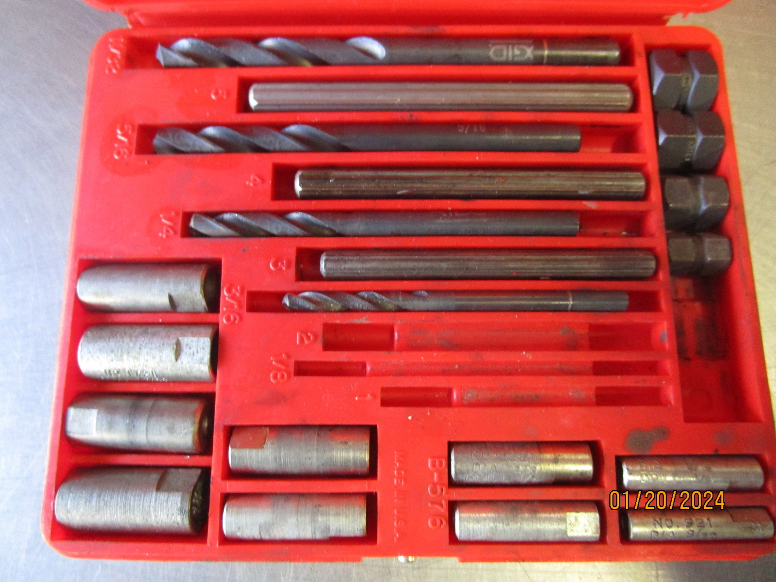 Blue Point By Snap On Screw Extractor Set No 1020