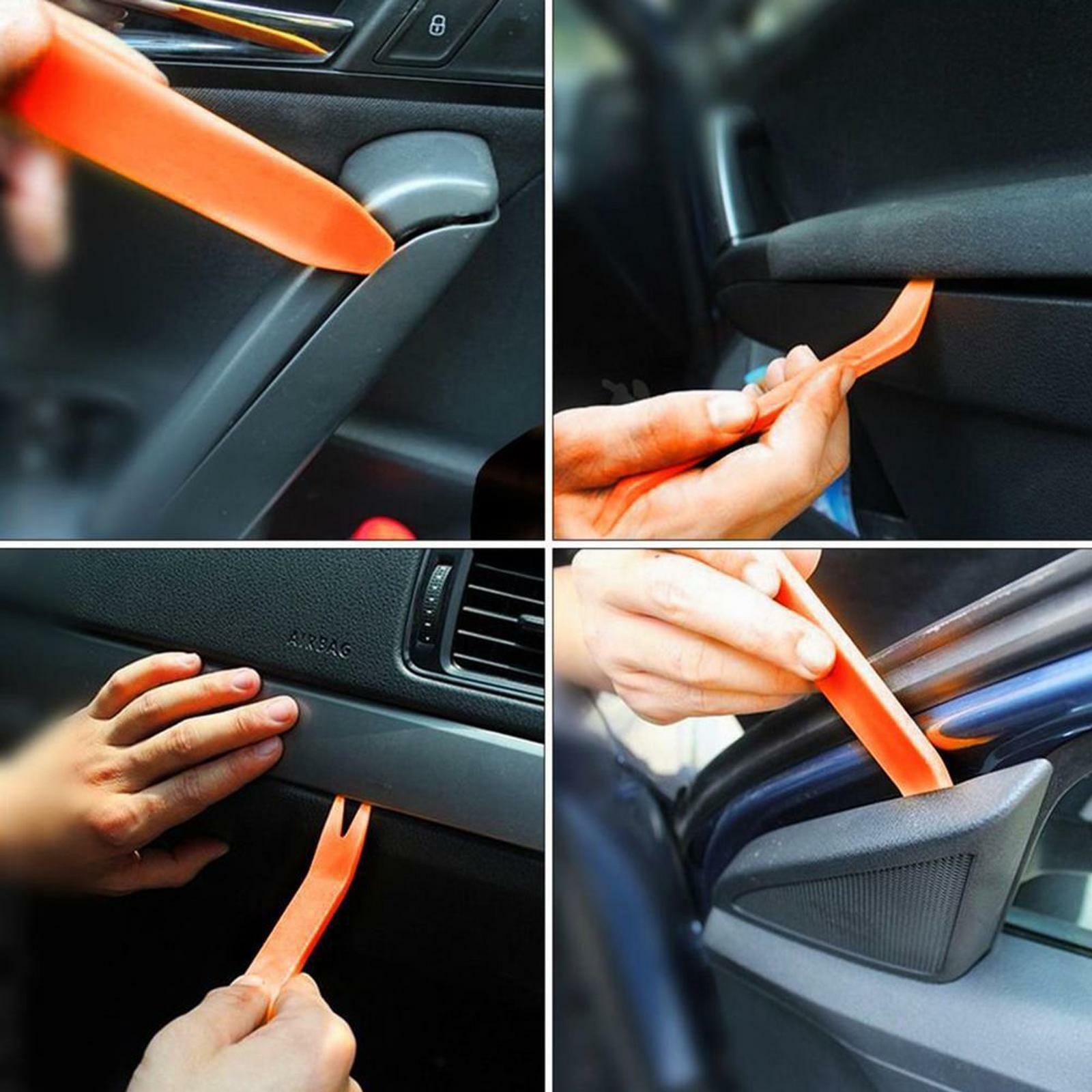 4PCS Removal Pry Tool For Auto Racing Car Radio Door Panel Audio LED Light Plast