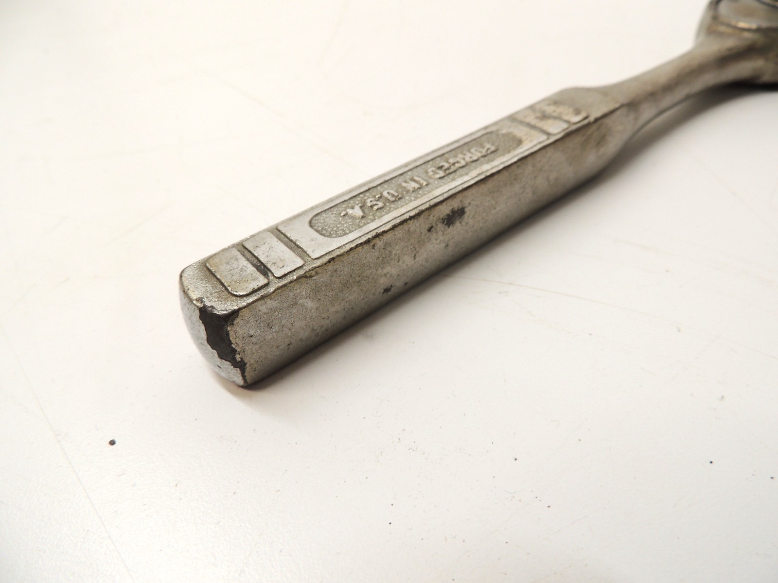 Vtg Firestone Tire 1/2″ Drive Chrome Ratchet Tool Automotive Machinery