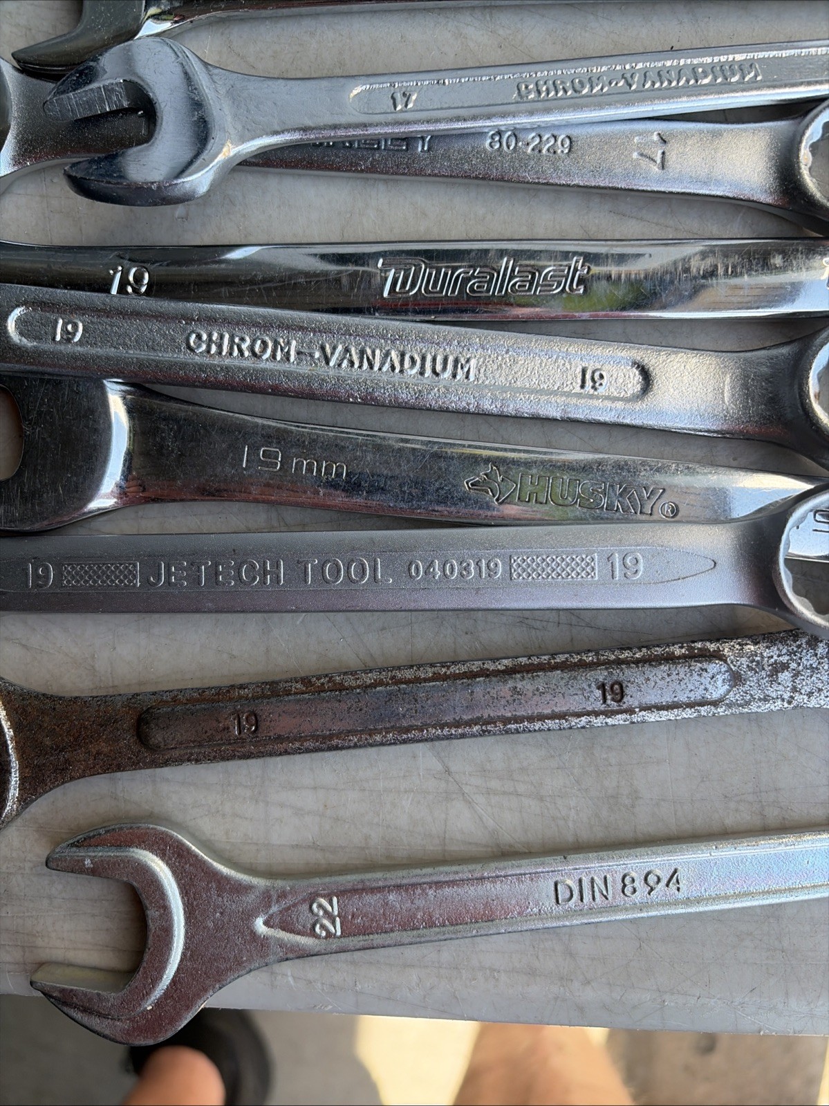 Mixed Lot of 22 Metric Open End Wrenches Wrench