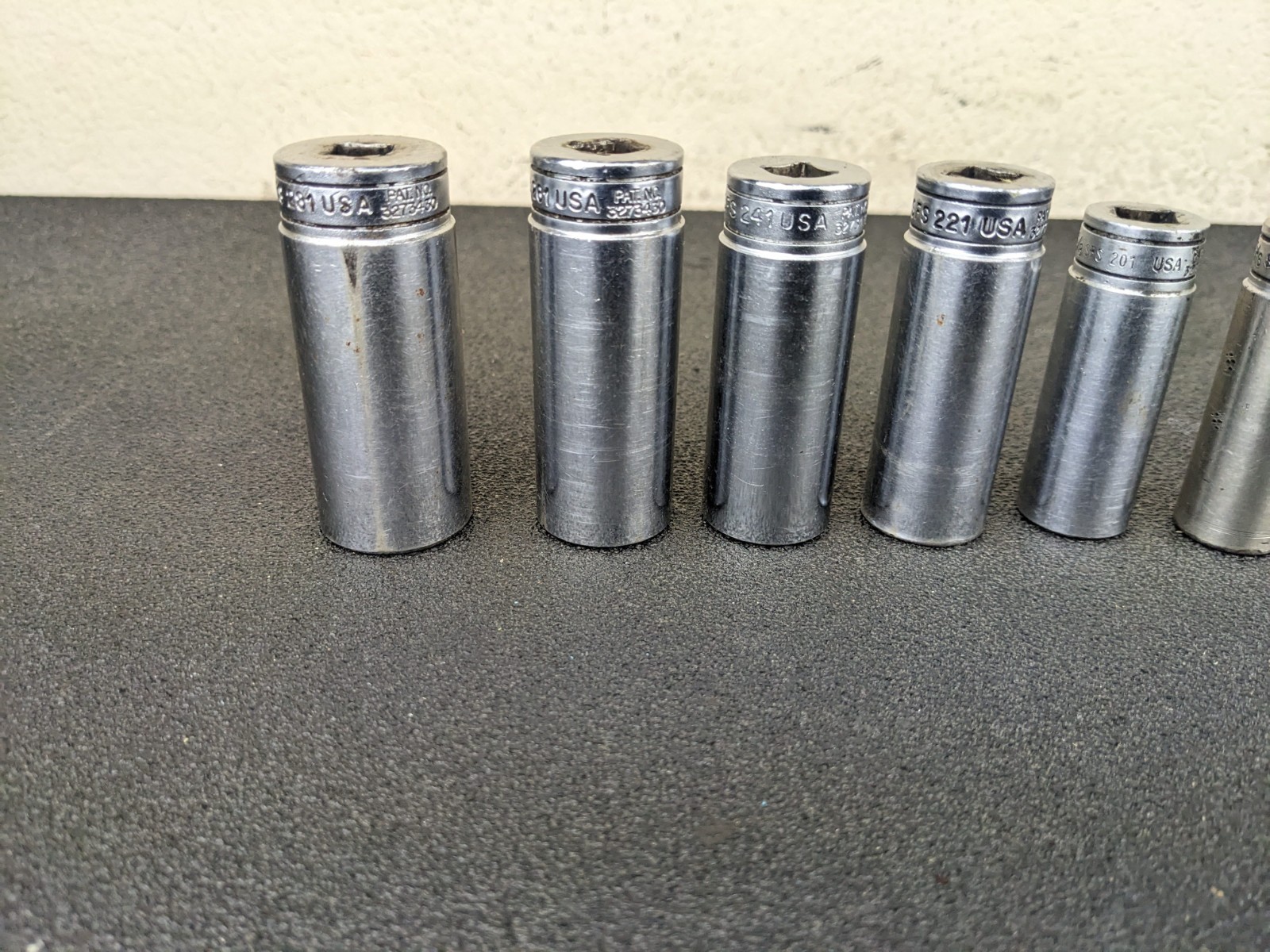 #bo384 Snap on Tools 211SFSY 3/8″ Drive Deep Chrome Socket Set Socket Set