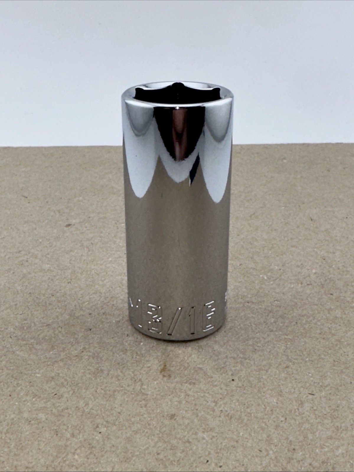 Craftsman 6 Point 3/8″ In. Drive Chrome Deep 13/16″ In. Socket CMMT43338. 0285