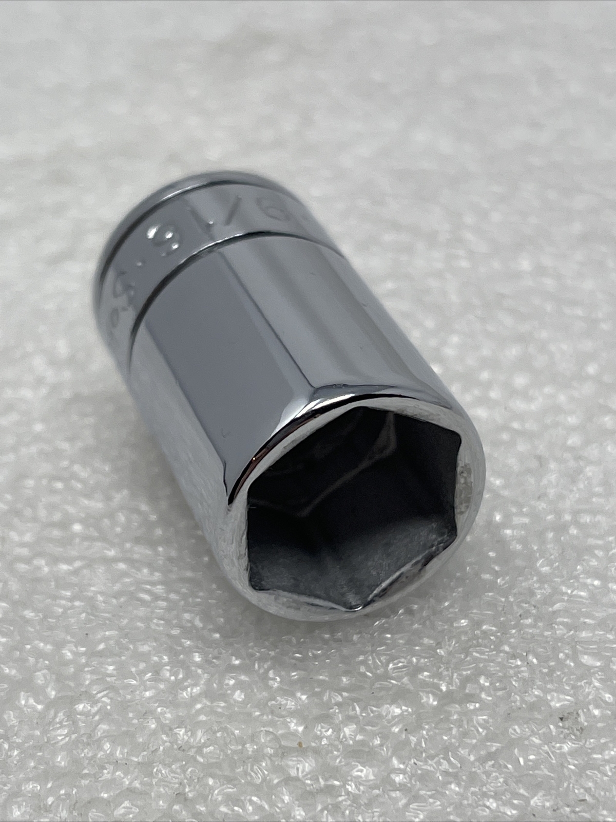 9/16” SK Tools 1/4″ Drive, 6 Point, Semi-Deep SAE Chrome Socket, USA, 41878