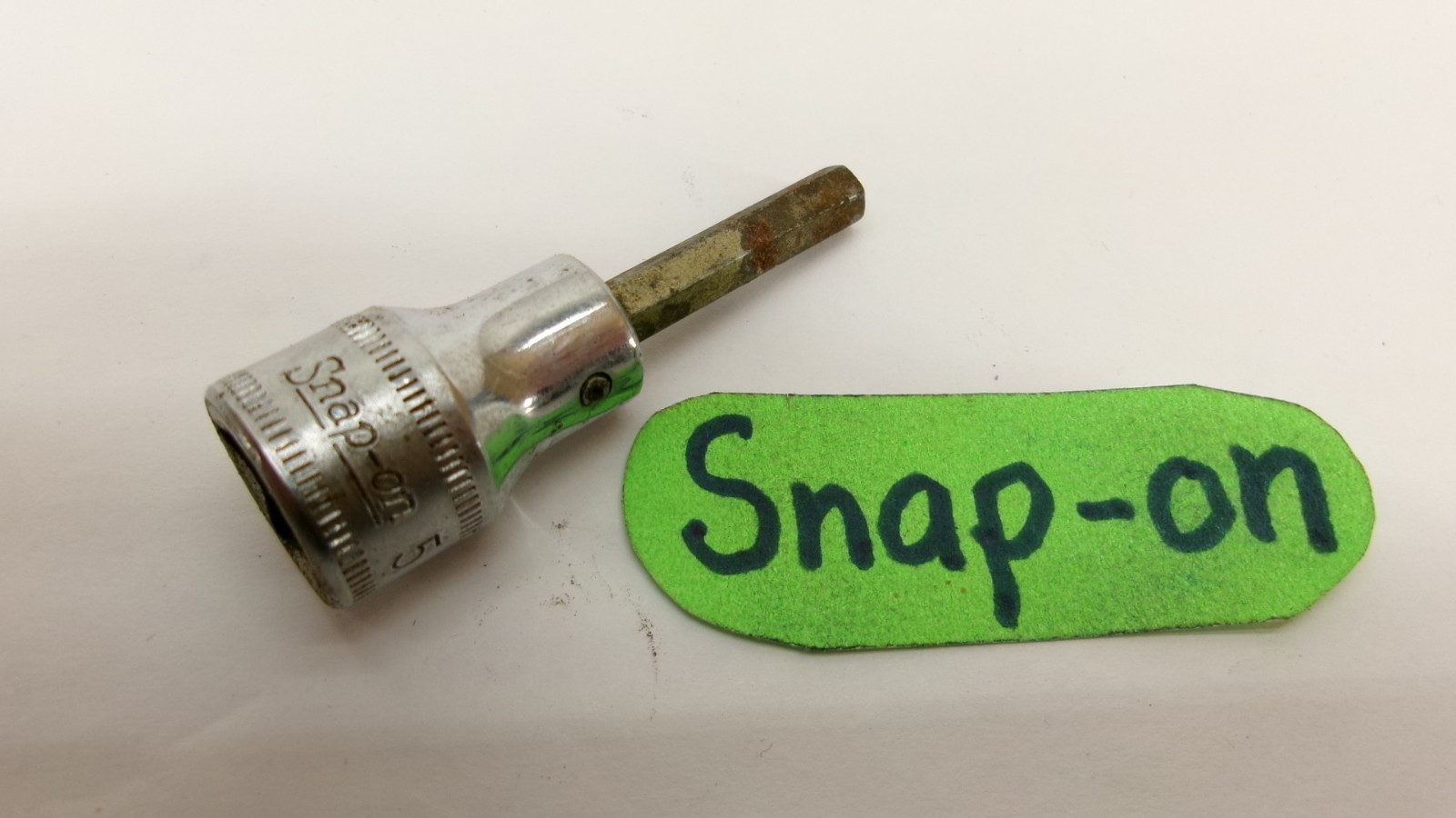 Snap-on tools USA metric 3/8″ drive 5mm Standard Hex Bit Socket FAM5A Nice!