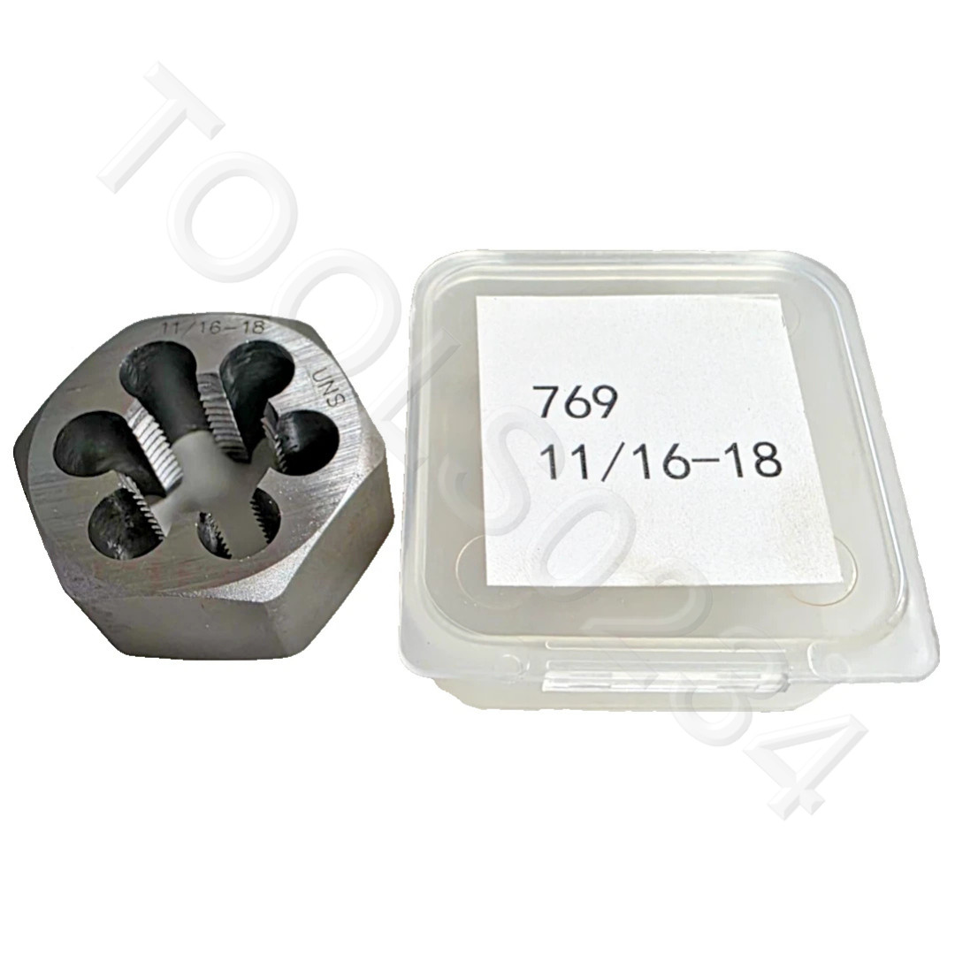 11/16-18 NS x 1-7/16″ Hex CS Hex Die Rethreading A1 416-04418