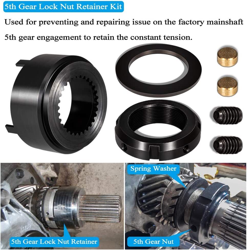 5th Gear Lock Nut Retainer Kit 1/2″ 5th Gear Nut Wrench forDodge Cummins