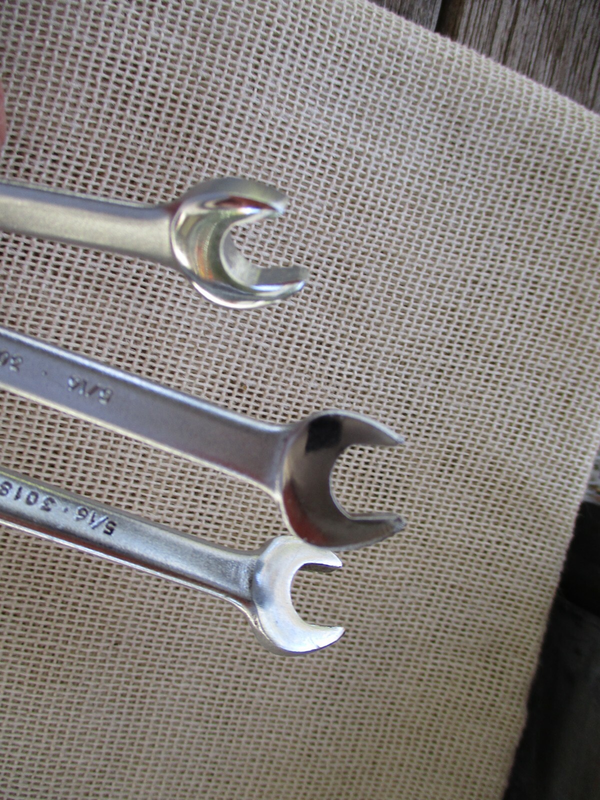 SET of (3)-NOS-«PROTO»#3018 5/16″x1/4″SAE-OPEN END WRENCH-USA-NEW OLD STOCK