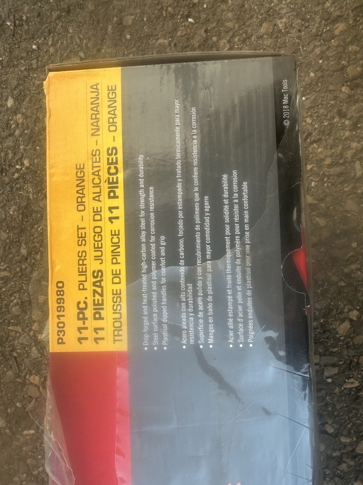 Mac 11 Piece Plier Set Orange