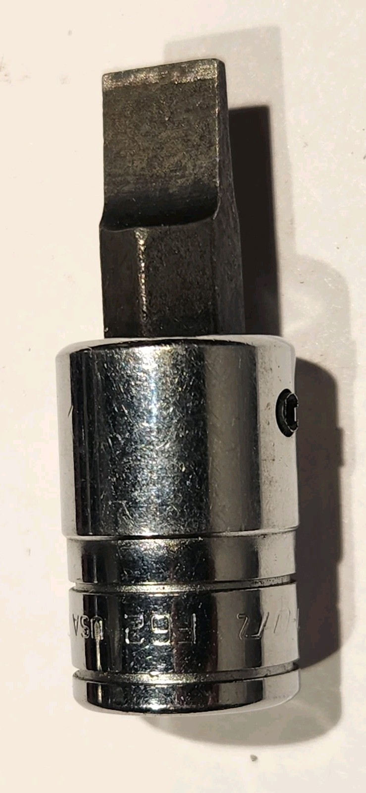 Snap On 3/8″ Drive 3/8″ Flat Tip Short Bit Driver Socket USA F62E