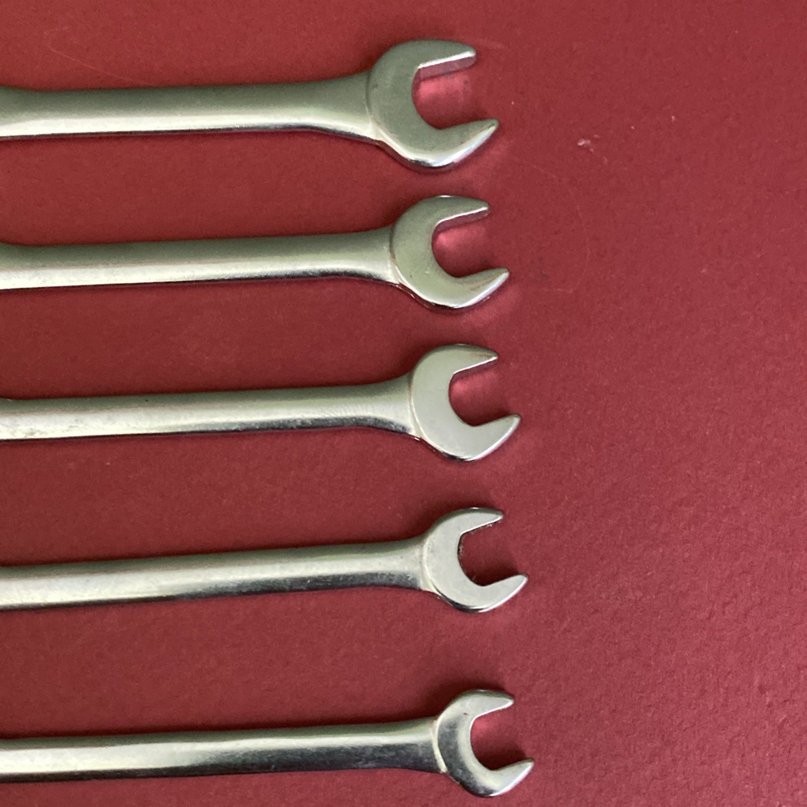 Craftsman USA 8-Pc Open End -V- Ignition Wrench Set 4306 Super-tuff 90° Offset