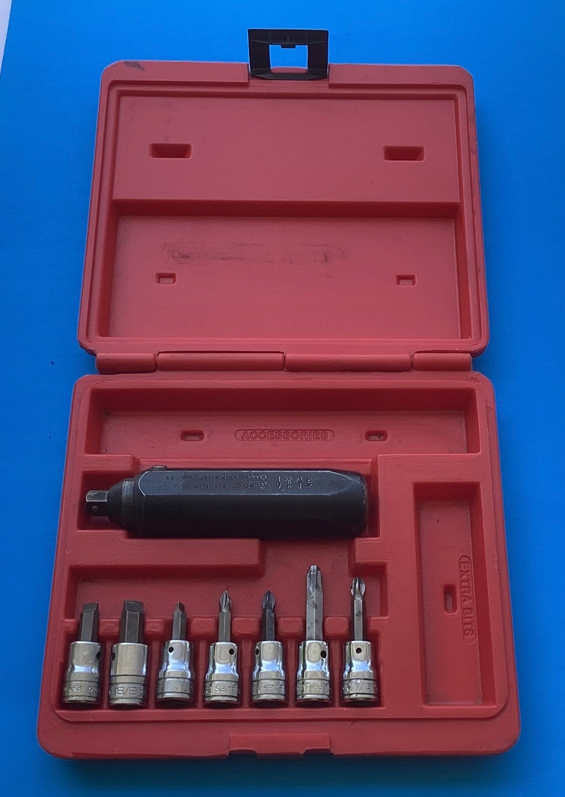 Snap On Impact Driver Set PB108, 3/8 Inch Drive with Case