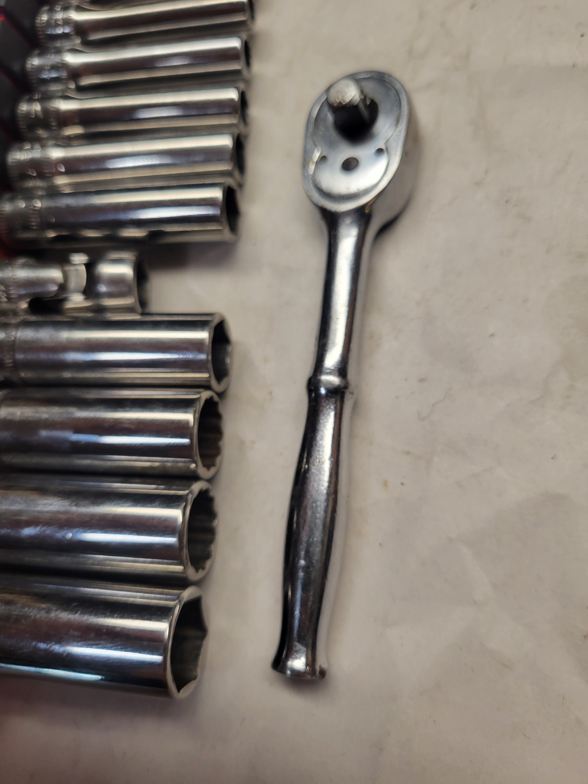 SNAP ON STMM SERIES METRIC DEEP 4MM-14MM 13PC 1/4″Dr ASSORTED 6&12PT SOCKET SET