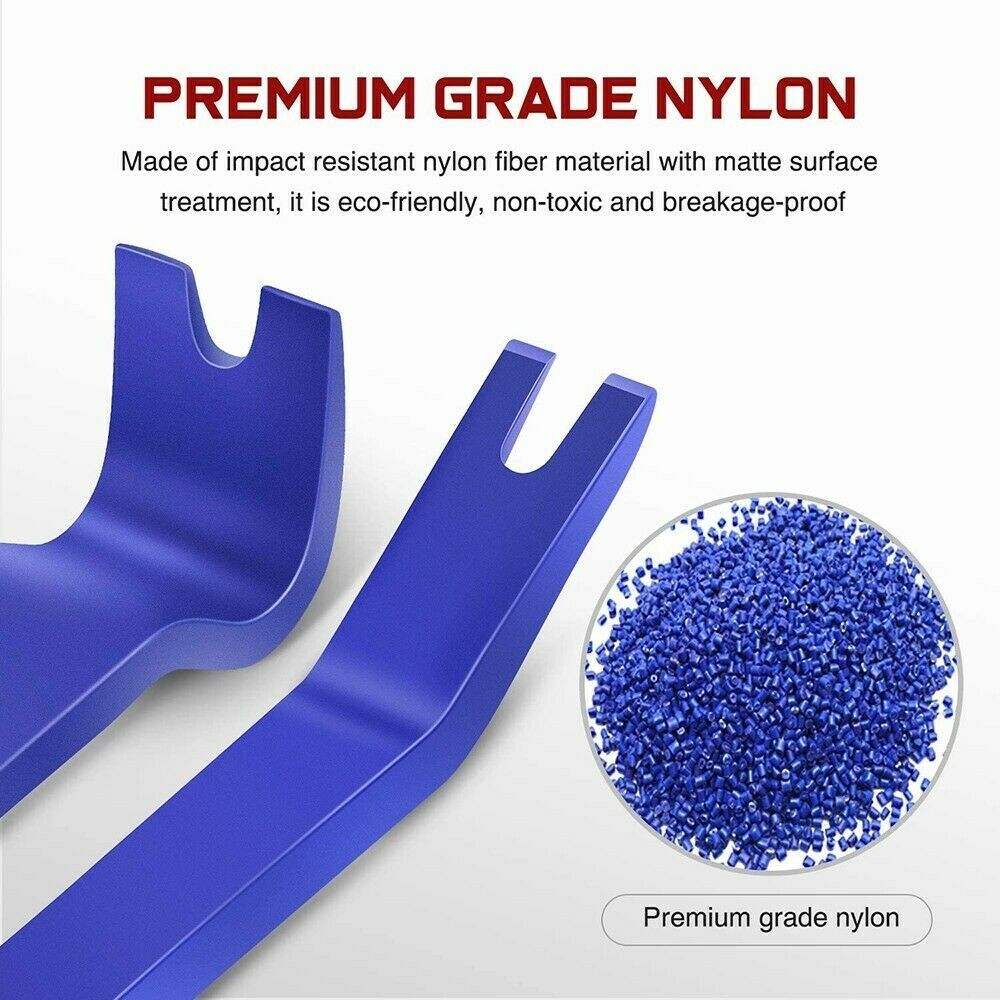 6 Auto Trim Removal Tool Kit Car Panel Door Dashboard Fastener Remover Pry Set