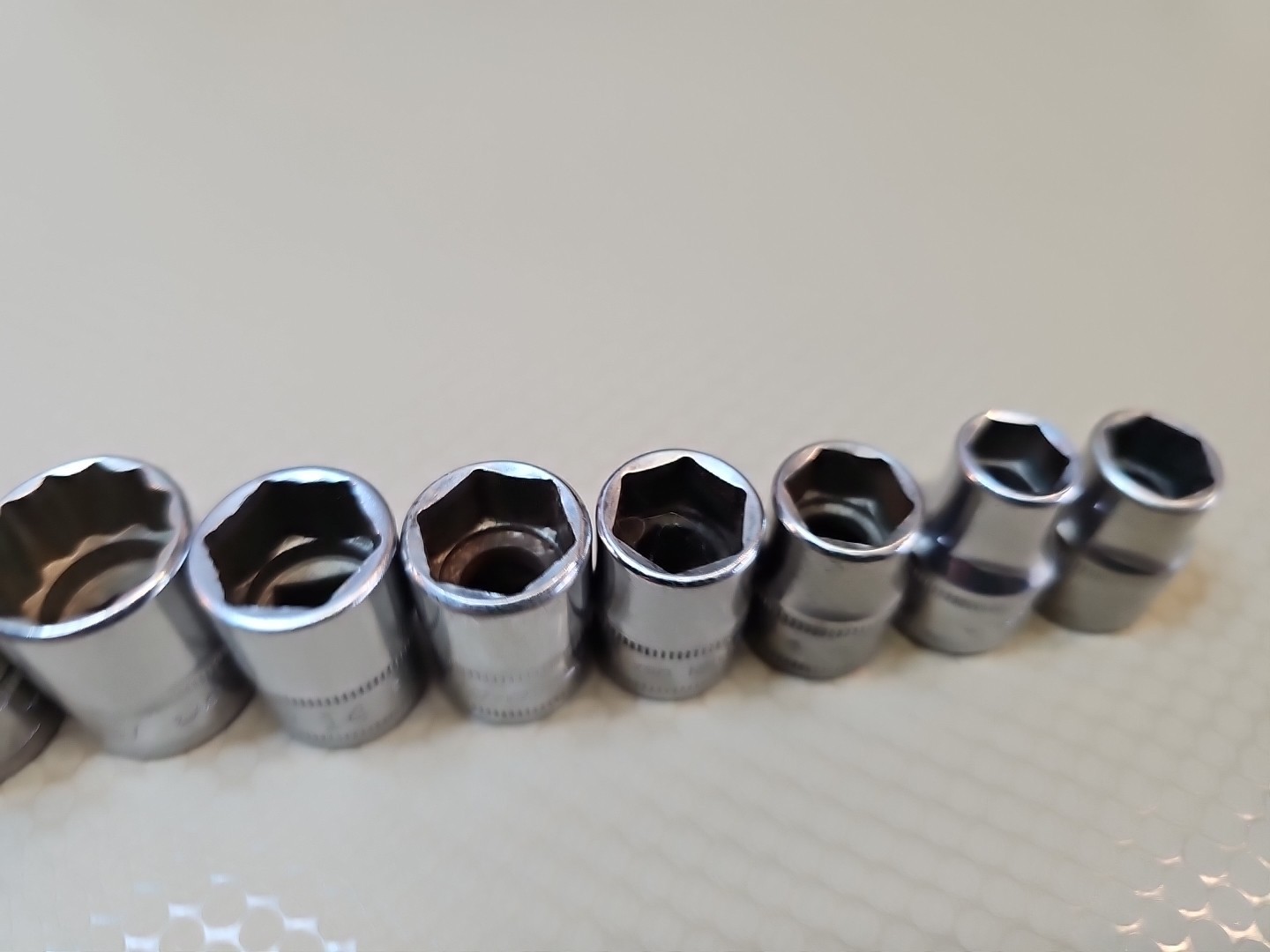 Snap-on FSM 11 pc 3/8″ 6-Pt Metric Shallow Socket Set- 9mm to 19mm USA *READ*