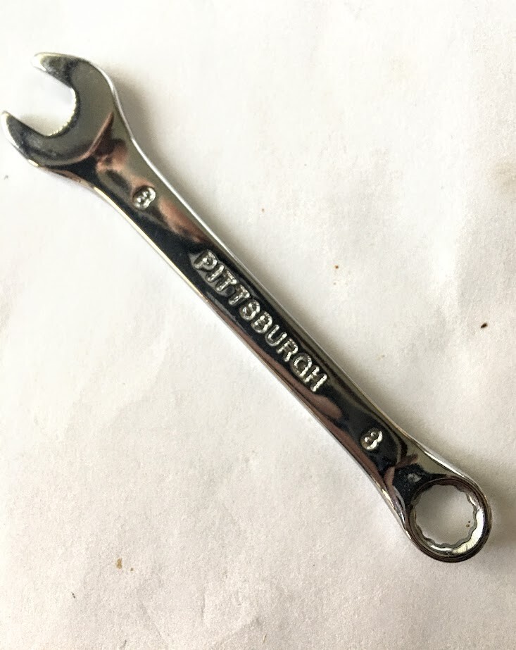 Pittsburgh 8 mm x 8 mm Combination Wrench 12 Pt 4″ long Free USA Shipping