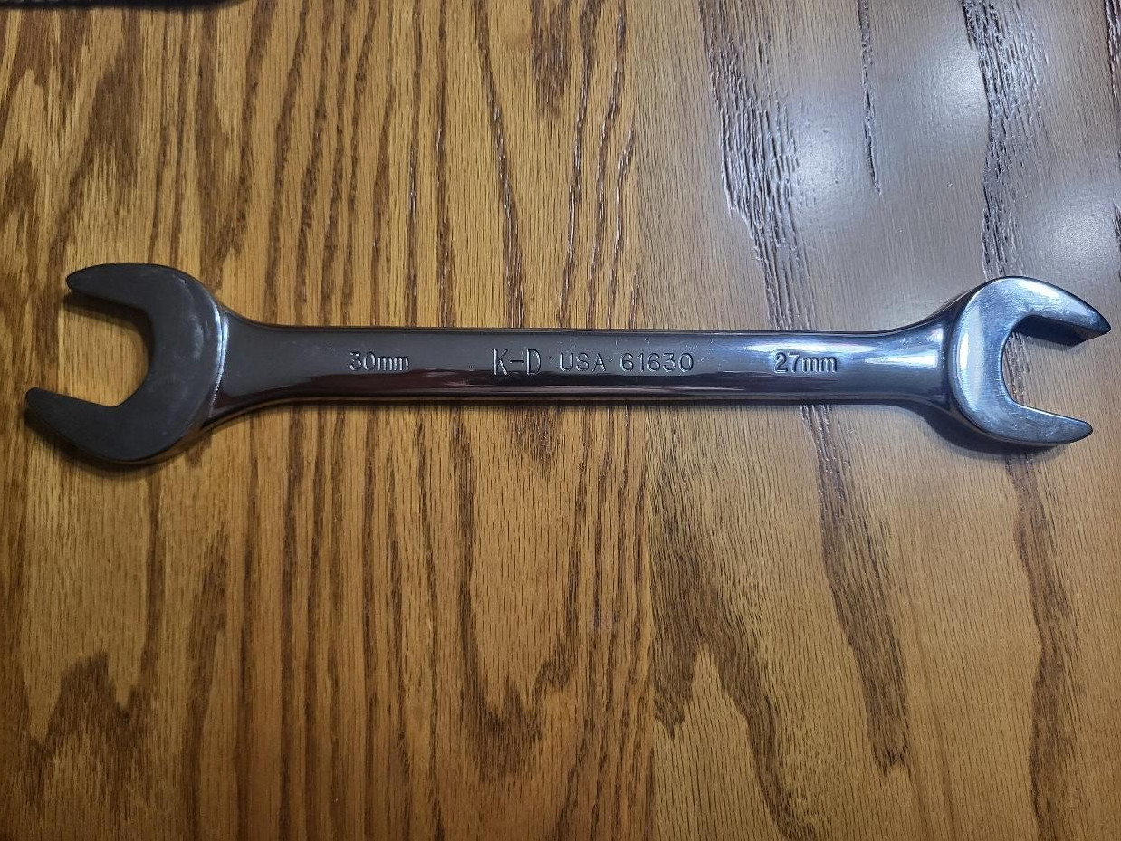Unused KD Metric 27 MM x 30 MM Double Open-End Wrench ★ Made in USA ★