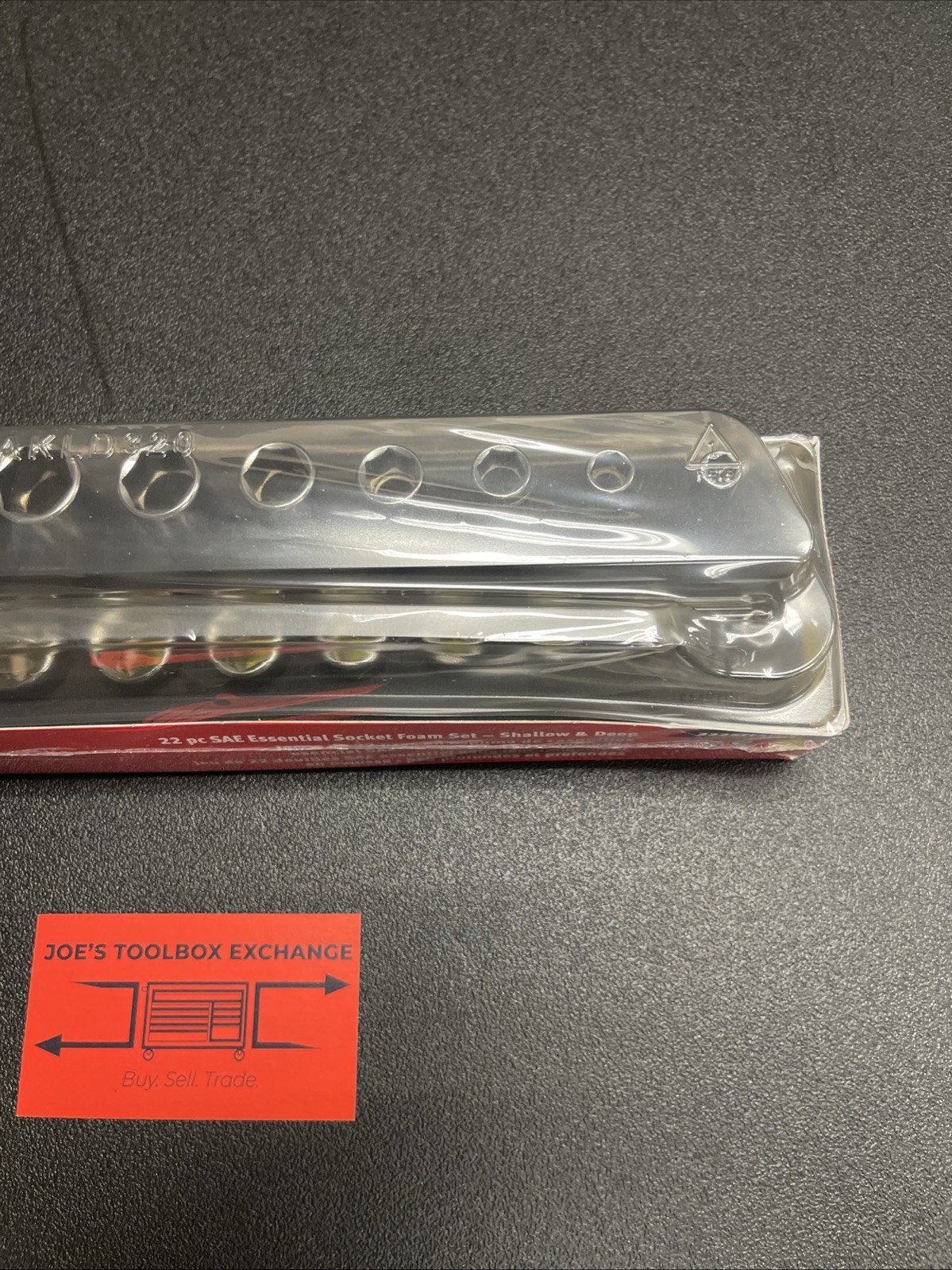 Snap-on Tool 222SFFSFHV 22pc 3/8″dr 1/4-7/8″ Shallow/Deep Socket Foam Set Hi-Viz