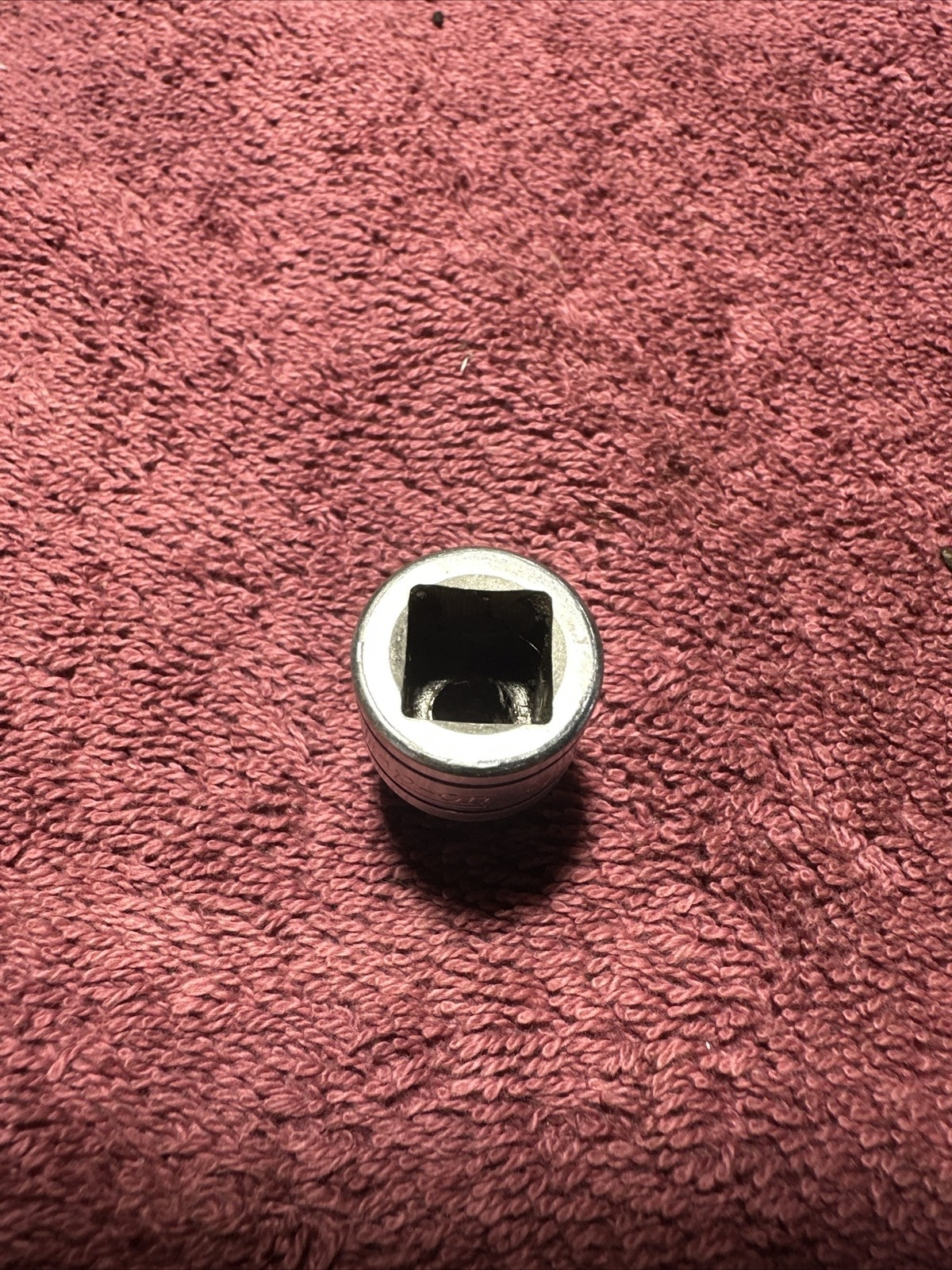 Snap-On 3/8″ Drive FS081 Chrome Metal 1/4″ 6 Point Socket
