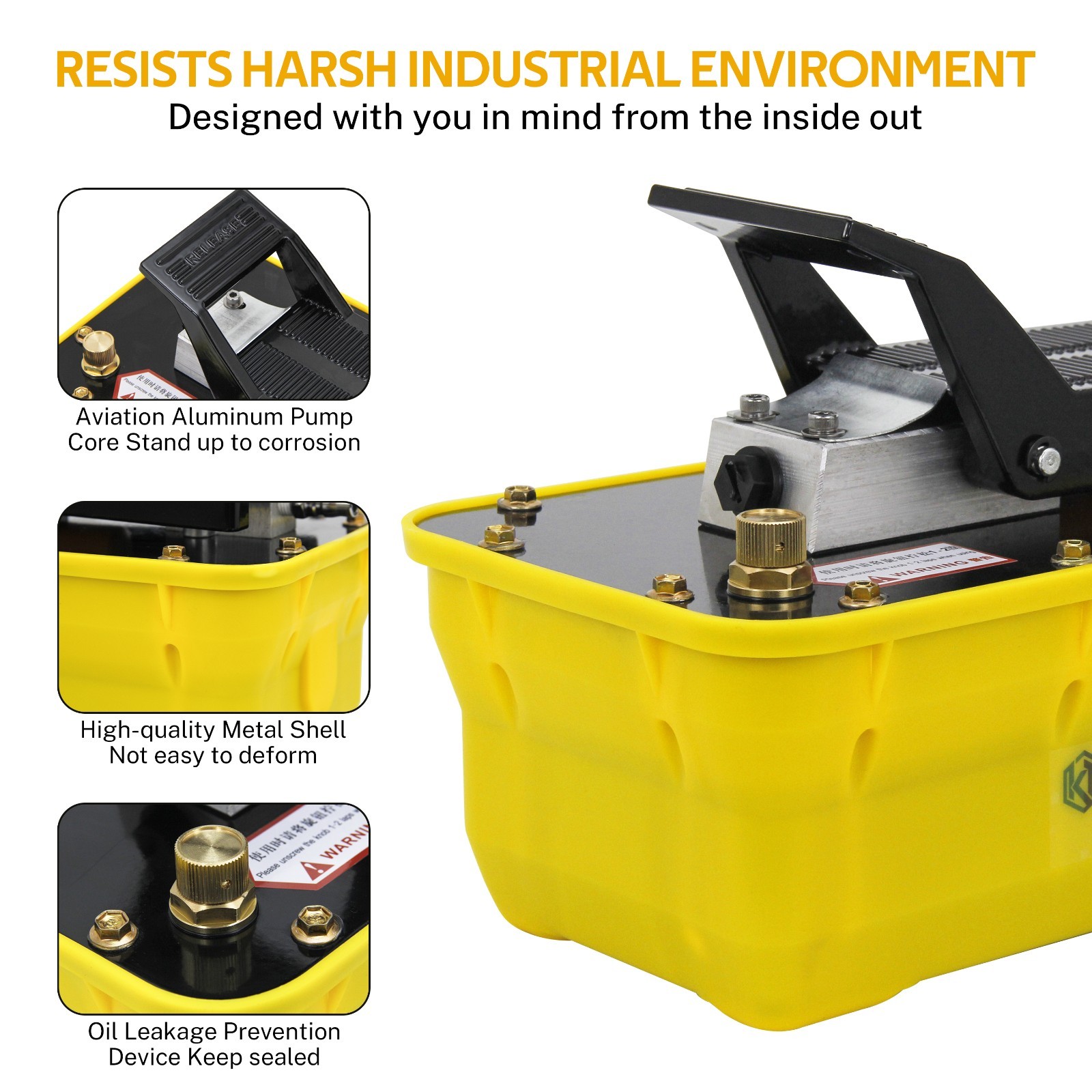 10000 PSI Air Hydraulic Foot Pump & Hydraulic Ball Joint Removal Separator Tool