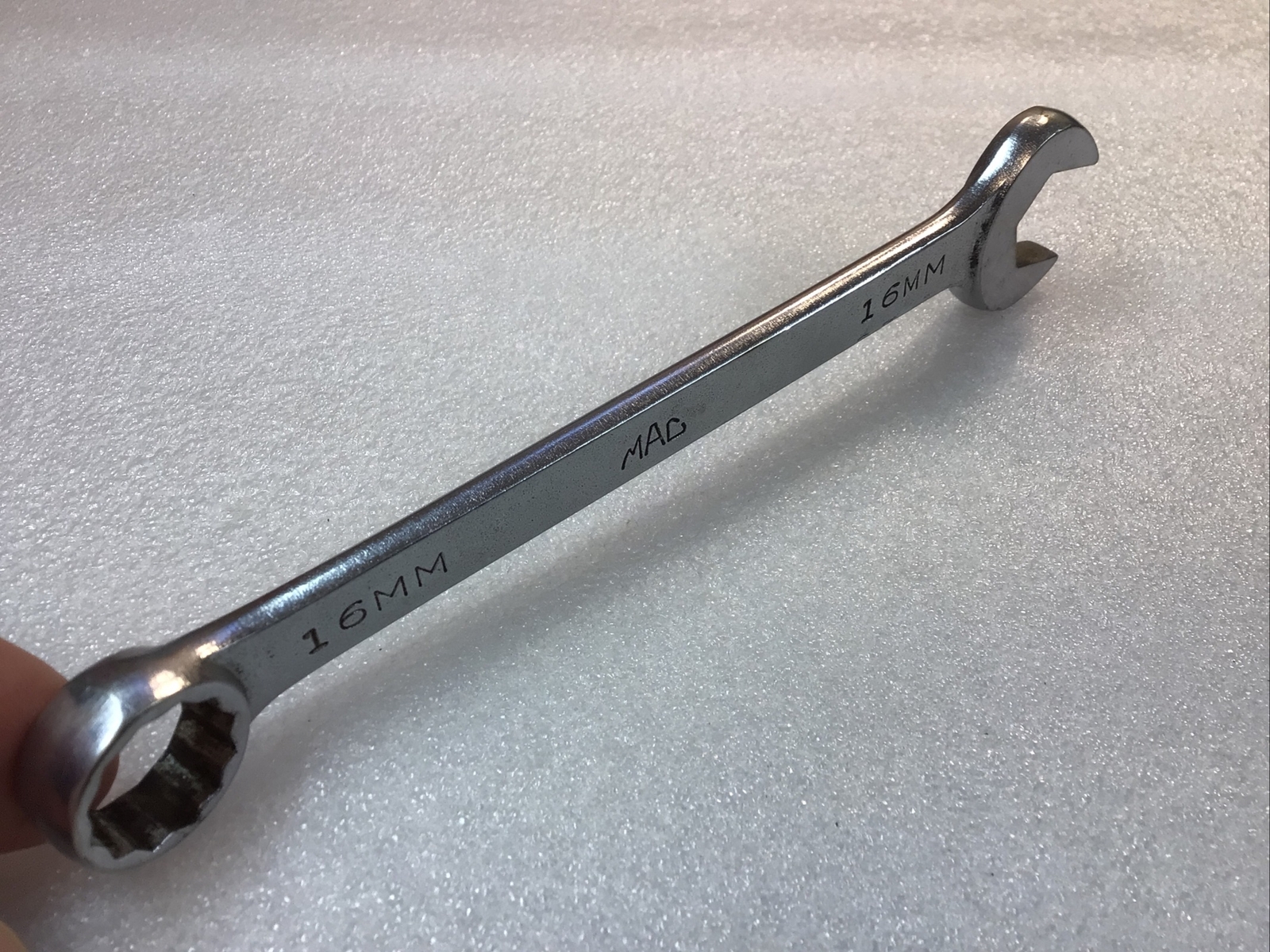 MAC TOOLS#M16CW – 16mm, Metric, Chrome, Combination Wrench, 12 Pt., -USA-NICE-