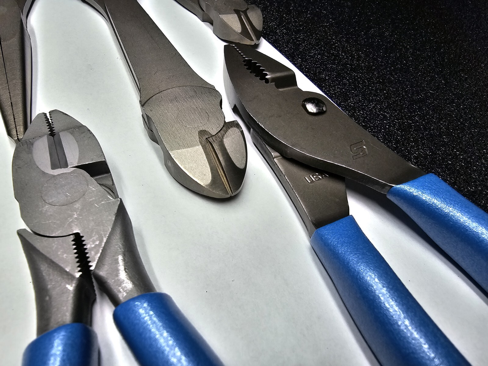 Snap-on Tools USA RARE 5pc PEARL BLUE Plier & Heavy-Duty Cutter Lot Set 312CF
