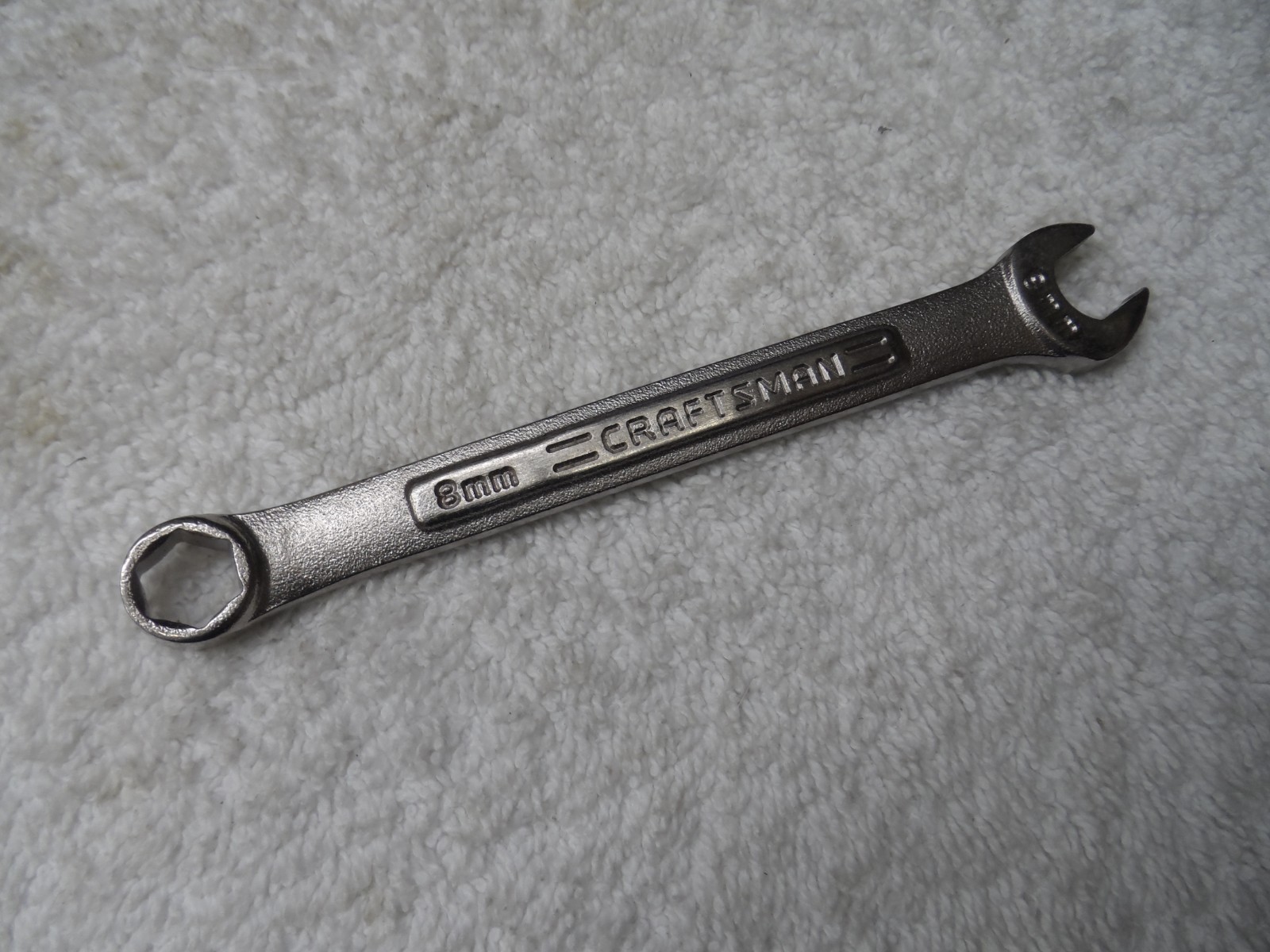 Craftsman Metric Satin Combination Wrench, 6pt, USA NOS, 8mm – Part # 42865