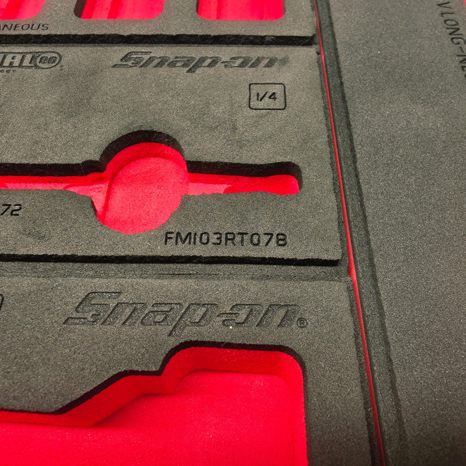 Snap-on Tools RED FOAM ORGANIZER SET WITH 14V RATCHET FOAM