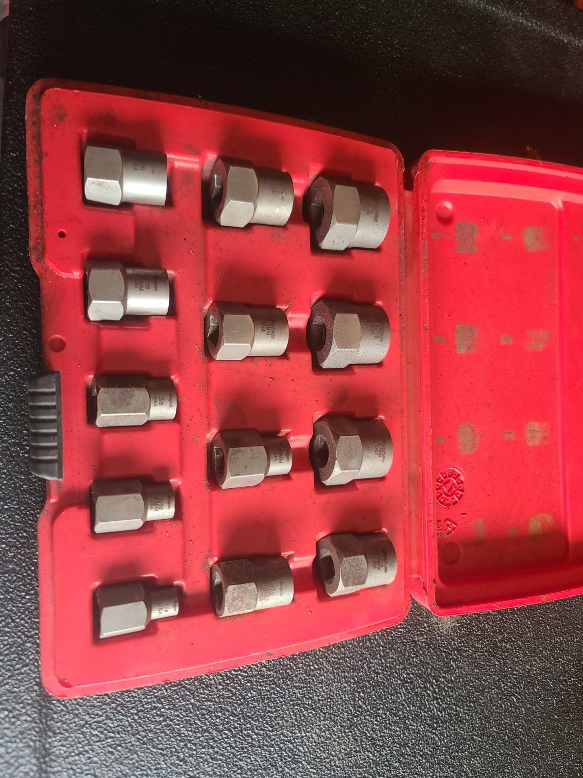 Snap-On BEX13A 13pc 3/8” Drive Hex Head Extractor Set (1/4”-3/4”) (8mm-19mm)