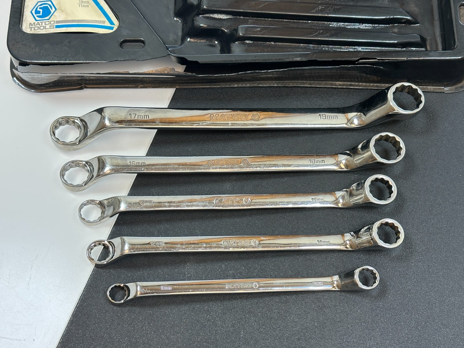 🇺🇸 Matco Tools USA SRBLM5T 5pc Offset Double Box METRIC 10mm-19mm Wrench Set