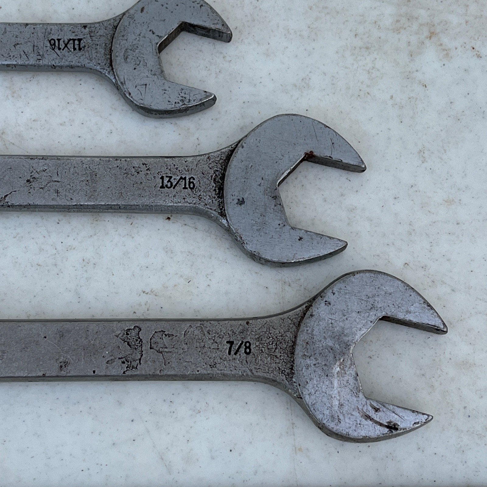 Mac Tools C11 C10 C8 C4 CH12 SAE Lot of 5 Combination Wrenches 3/8” – 7/8”