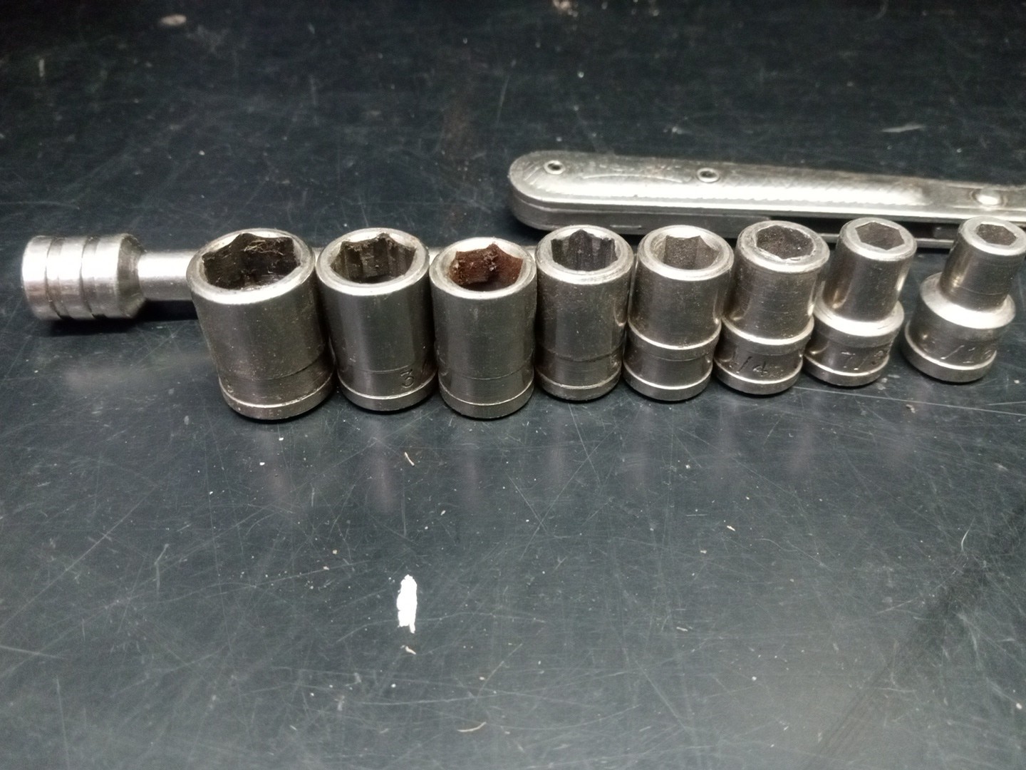 Oxwall 10 pc Socket Set 1/4″ Drive 3/16″-7/16″ (USA) Bad Ratchet Teeth