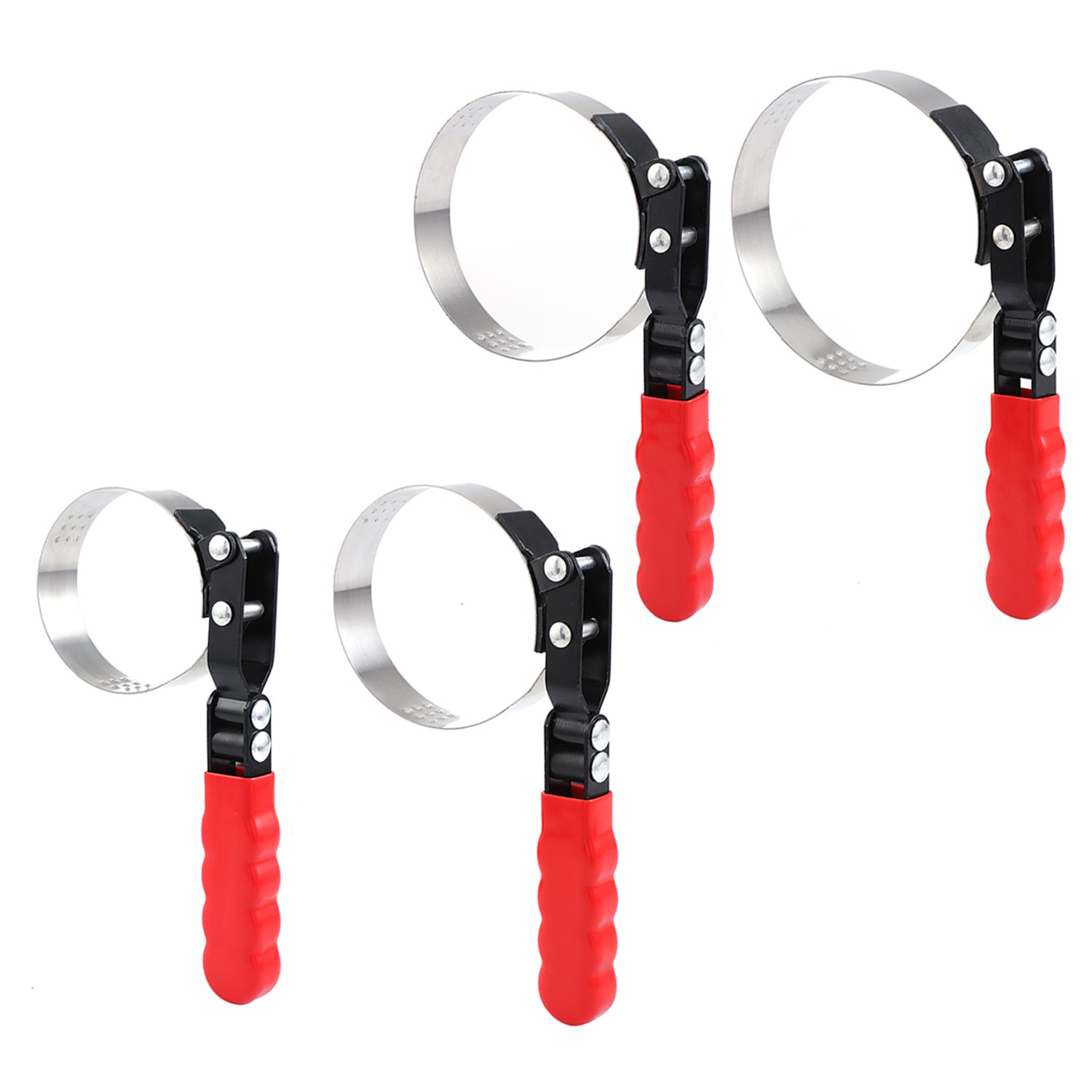 SPARKWHIZ Oil Filter Wrench Oil Filter Removal Tool Set 2-3/4″ – 5-1/4″ 4 Sizes
