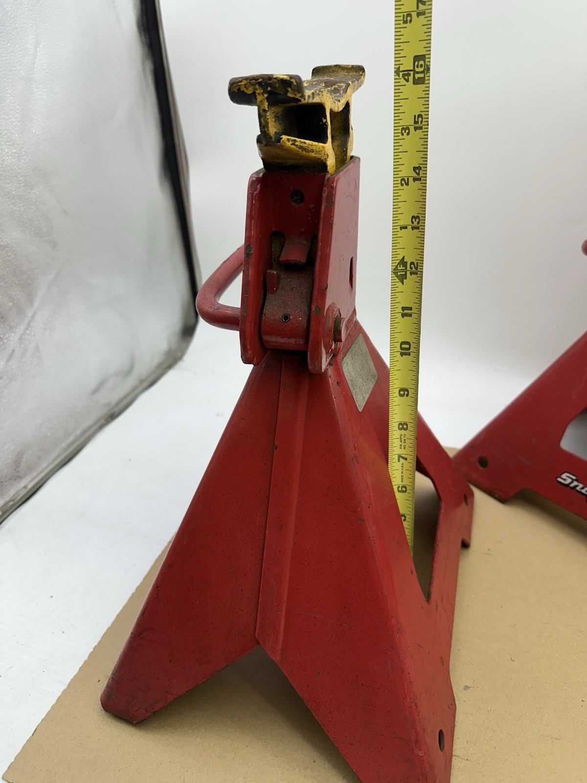 Pair of 2 Snap-On Professional Tools USA 5-Ton Capacity Jack Stands Model YA-875
