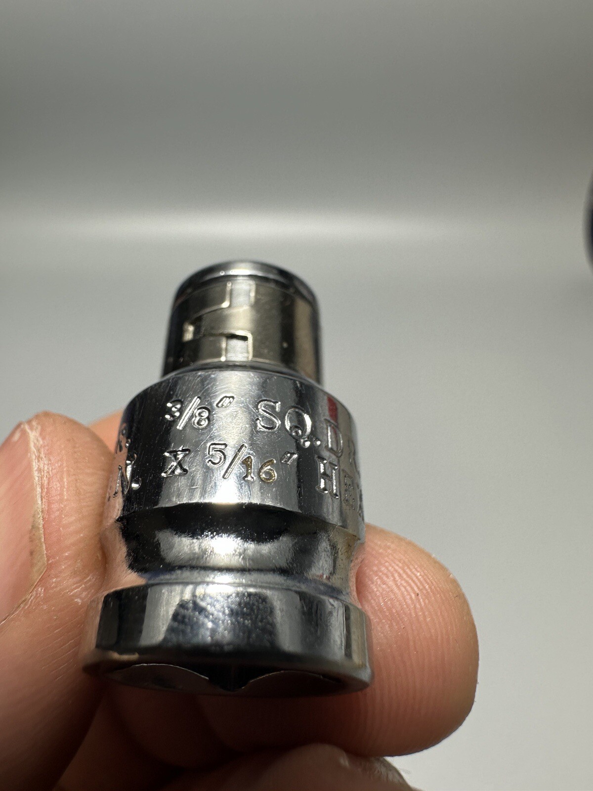 Square Drive Hex 3/8″ Drive Chrome Screwdriver 5/16″ Hex Bit Holder Socket