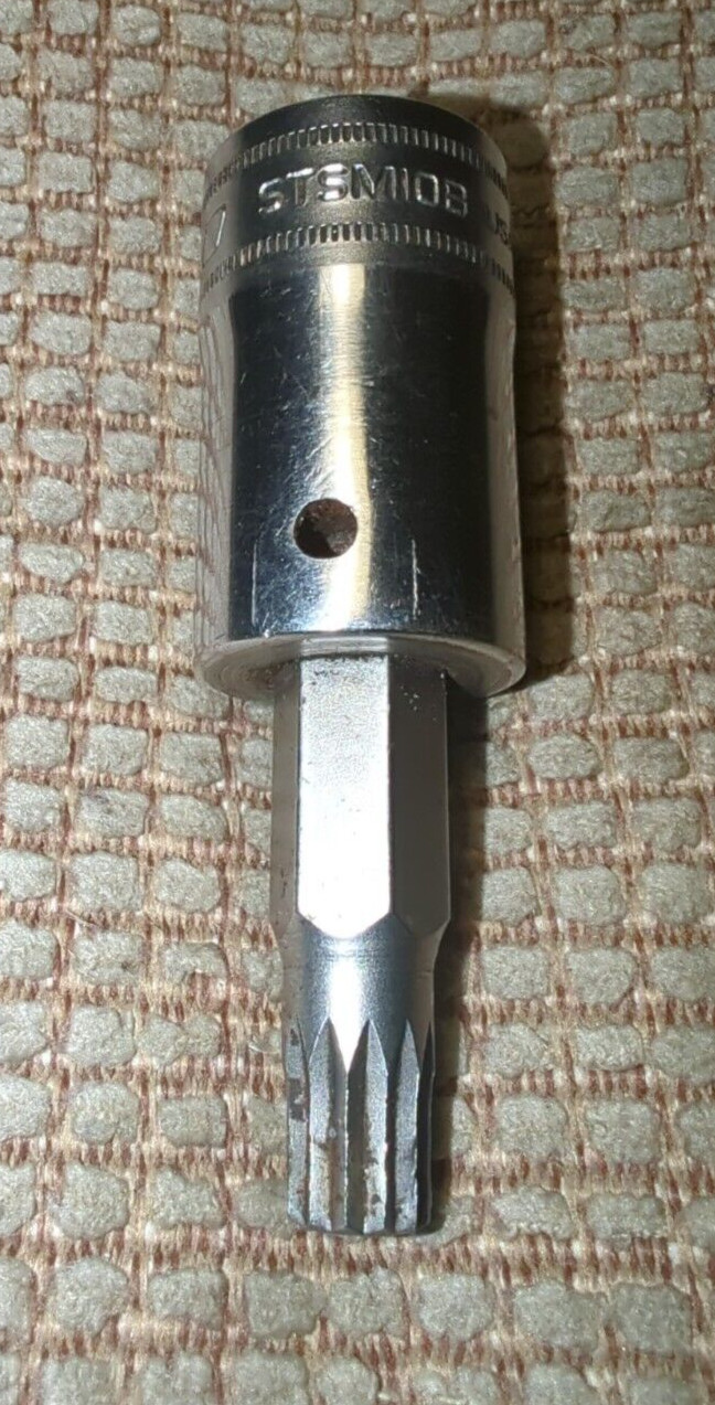 SNAP-ON 1/2″ DRIVE 10mm STANDARD TRIPLE SQUARE BIT SOCKET DRIVER STSM10B VW