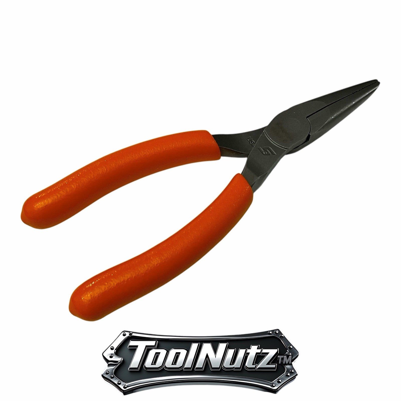 Snap-on Tools NEW 95ACFO 6in ORANGE Soft Grip Rounded Jaw Needle Nose Pliers USA
