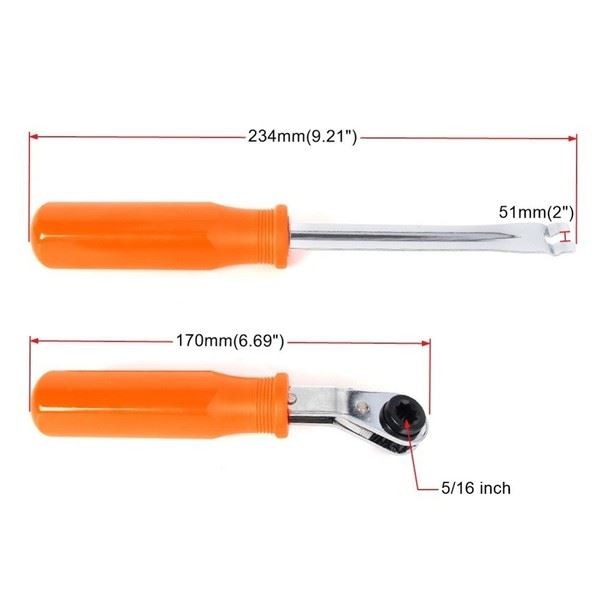 Automatic Slack Adjuster Release Tool Kit 4 Pcs for Truck Trailer Brake Systems